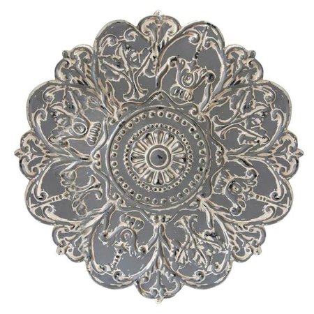 HOME ROOTS Home Roots 321140 Grey Medallion Wall Decor 321140